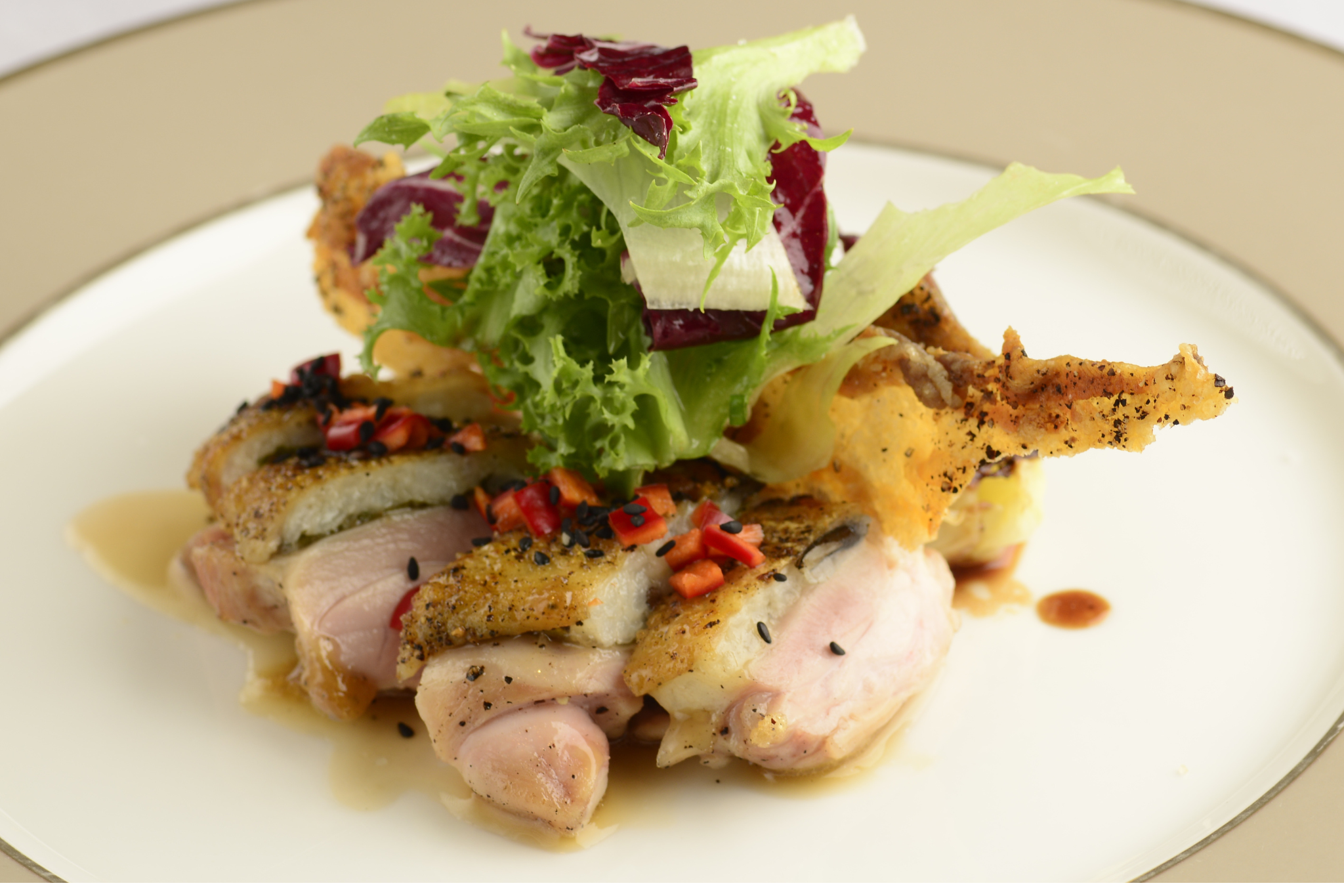 Menu Minceur　ムニューマンスール　季節野菜を中心にお肉、お魚を組み込んだコース