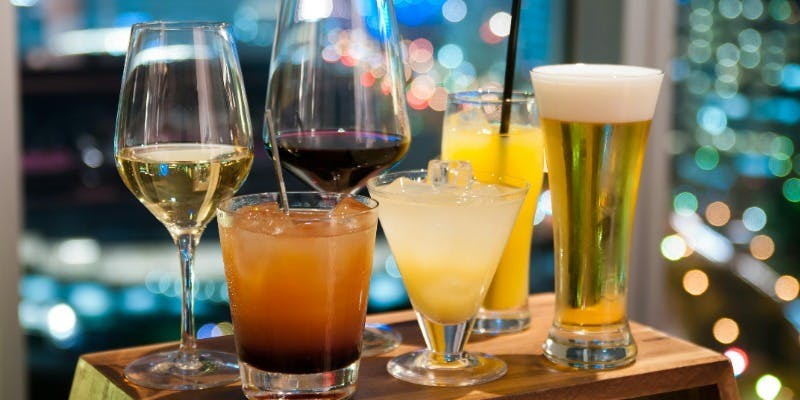 【ディナー席のみ予約】お料理は当日ご注文下さい　全30種類のアルコール2時間飲み放題