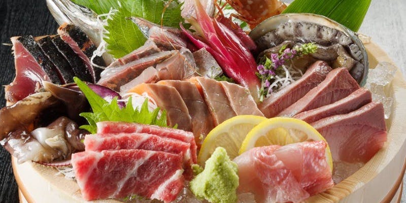 【特上コース】2時間飲み放題　伊勢海老やアワビな高級食材が勢揃い全7品