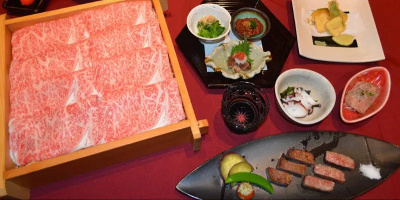 "Satsuma Kaiseki Course" - a full course of 7 dishes individually served.