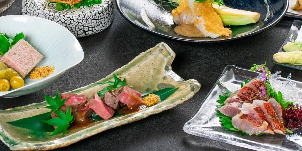 【枫】最受欢迎,使用时令食材制作的全9道菜(保证包间)