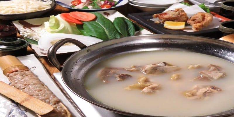 【天草大王清湯鍋套餐】共五道菜