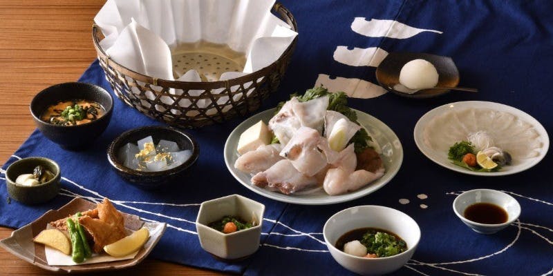 [Limited Quantity] A5 Grade Natural Tiger Pufferfish Course with Natural Fried Pufferfish, 7 Dishes