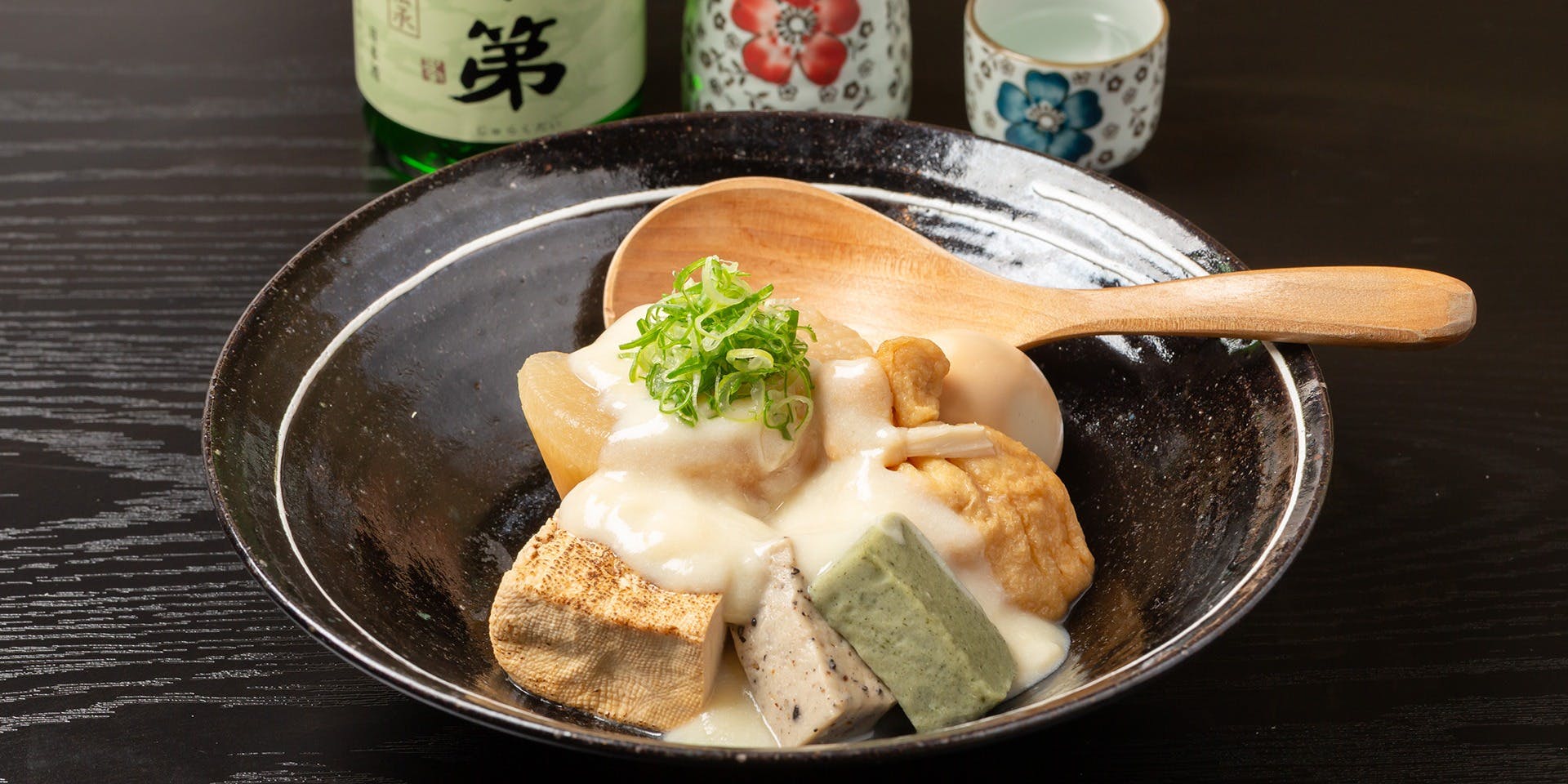 【おばんざいコース】湯葉や豆腐と野菜の揚げ出し、若鶏のグリルなど全9品