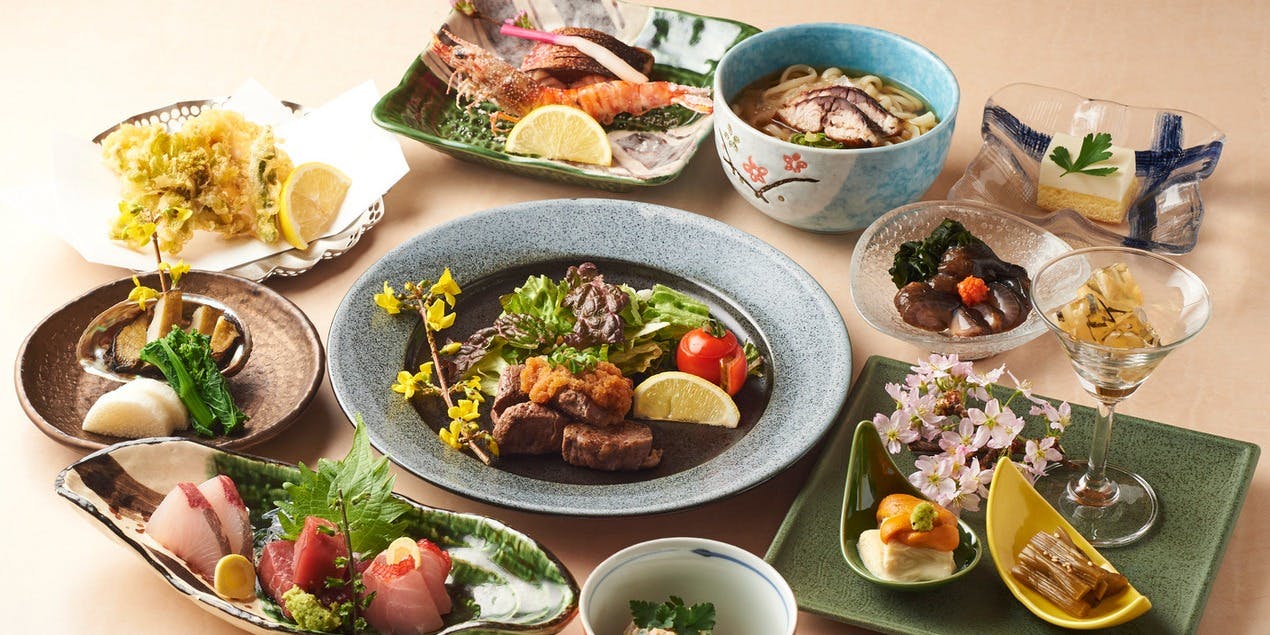 きんきの姿煮つけと旬のご馳走