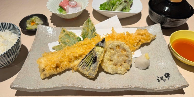 ランチ限定！　穴子天ぷら御膳