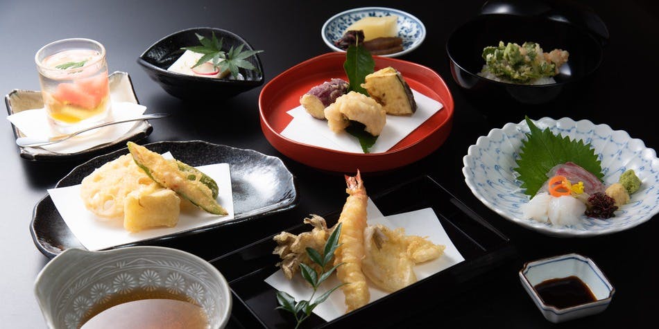 【現炸天婦羅套餐｜竹】11道蝦及海鮮天婦羅等