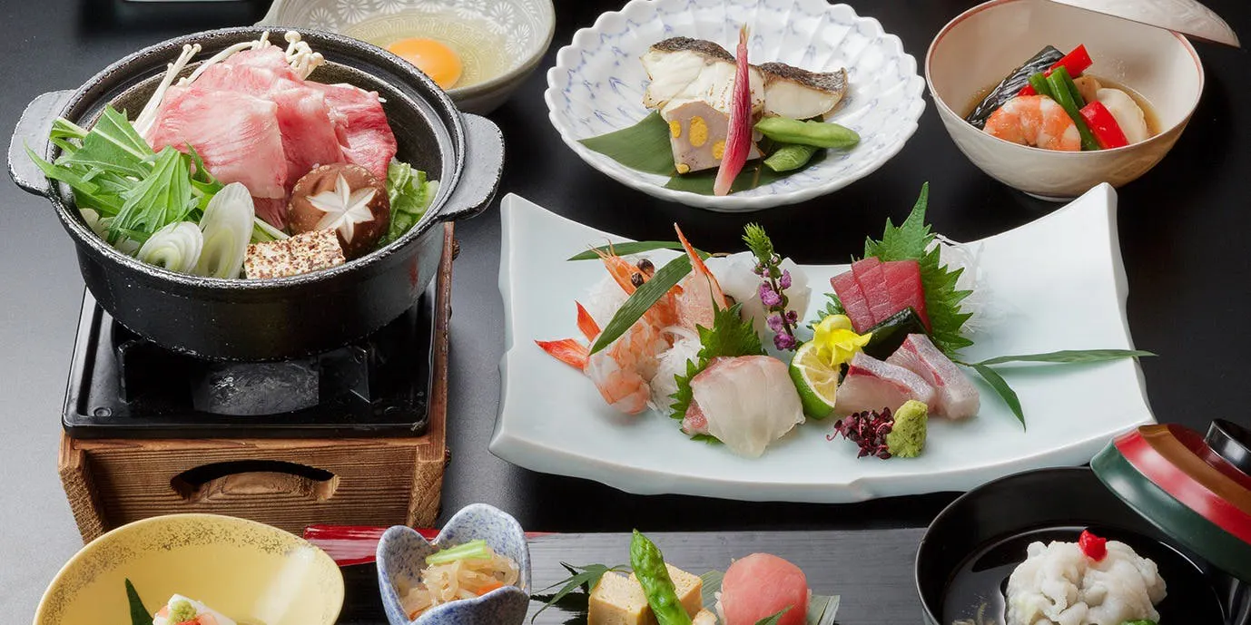 【特別懐石:恵比寿】お造り、焼物、お肉料理など