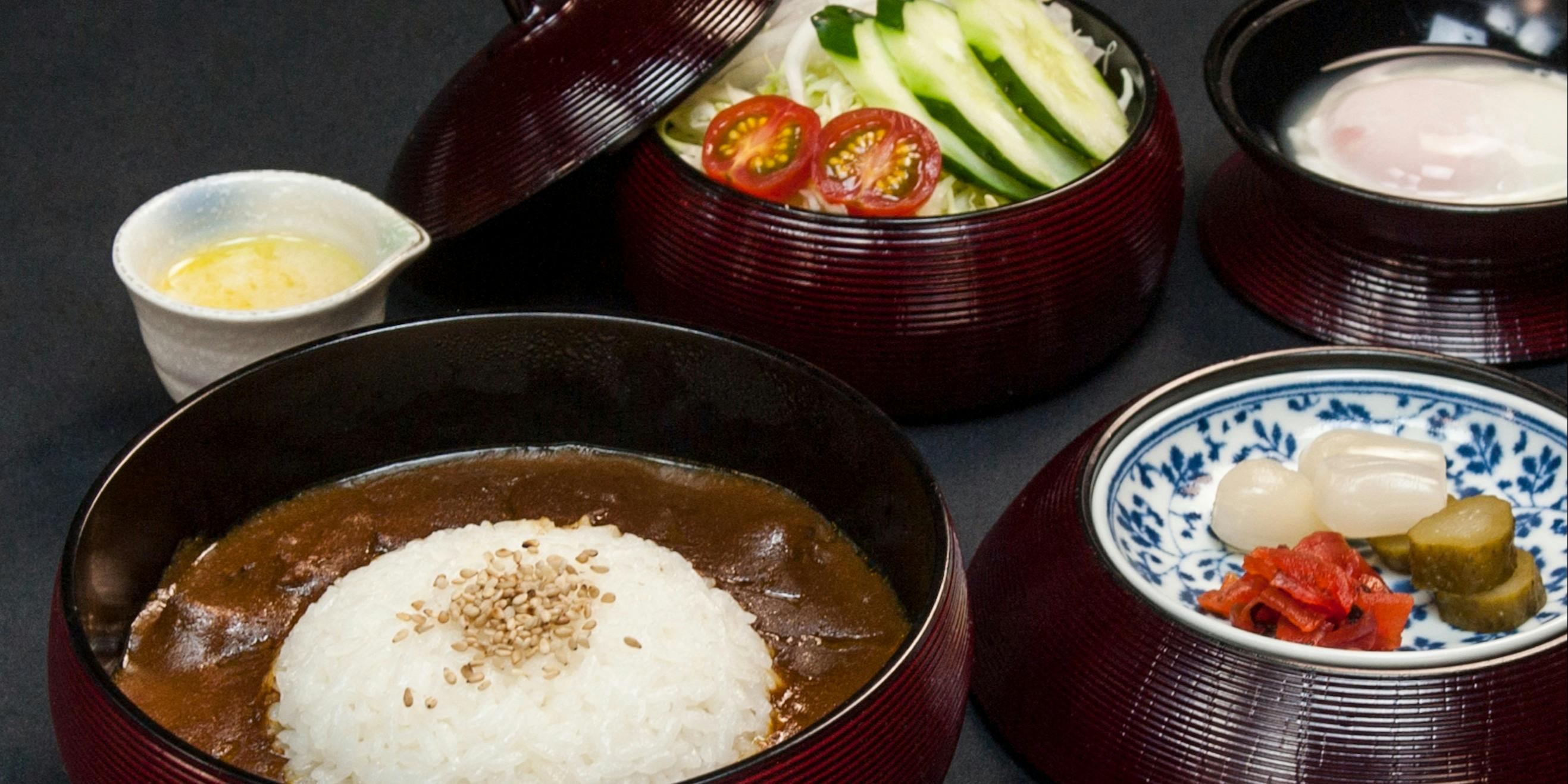 【湯木的牛肉咖哩套餐】