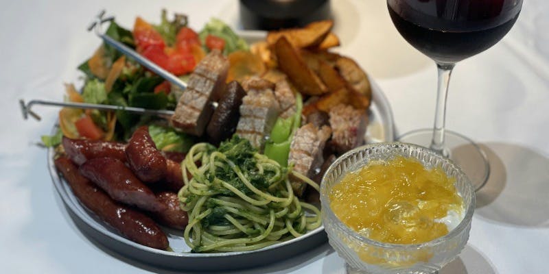 Barbecue Plate Plan with Select Ingredients