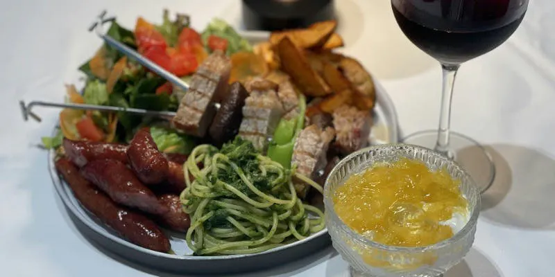 Barbecue Plate Plan with Select Ingredients