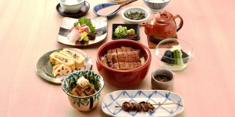 【鳗鱼饭套餐全8道菜·月】鳗鱼黄瓜醋拌凉菜、鳗鱼玉子卷、鳗鱼饭等