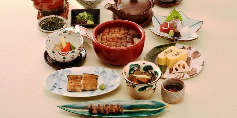 【ひつまぶしコース全10品・花】うざく、う巻き、ひつまぶしなど