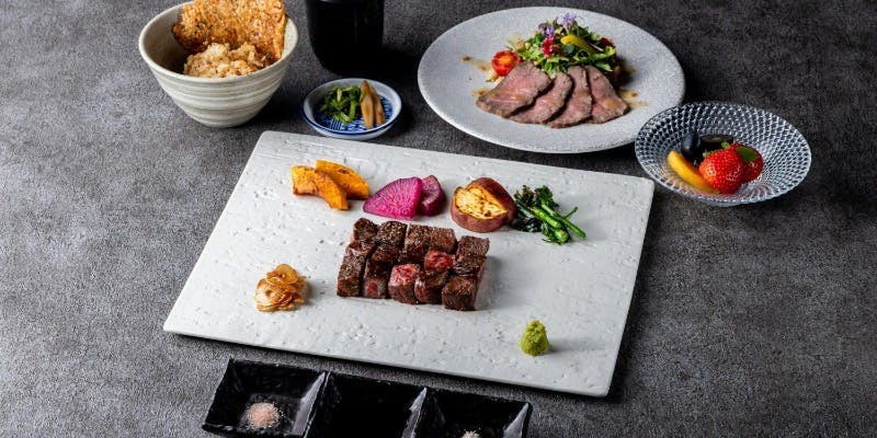 【尽套餐】时令旬菜与黑毛和牛瘦肉牛排共7道菜