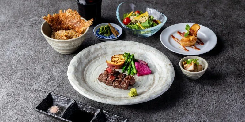 【午餐限定】銀座套餐・可選主菜，宮崎牛沙朗或菲力 全6道菜