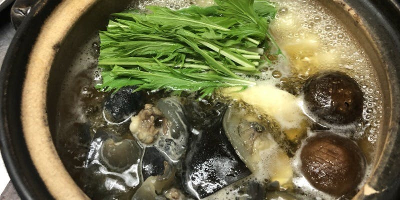 【料理長オススメ】絶品スープが決め手！かき.スッポン鍋コース