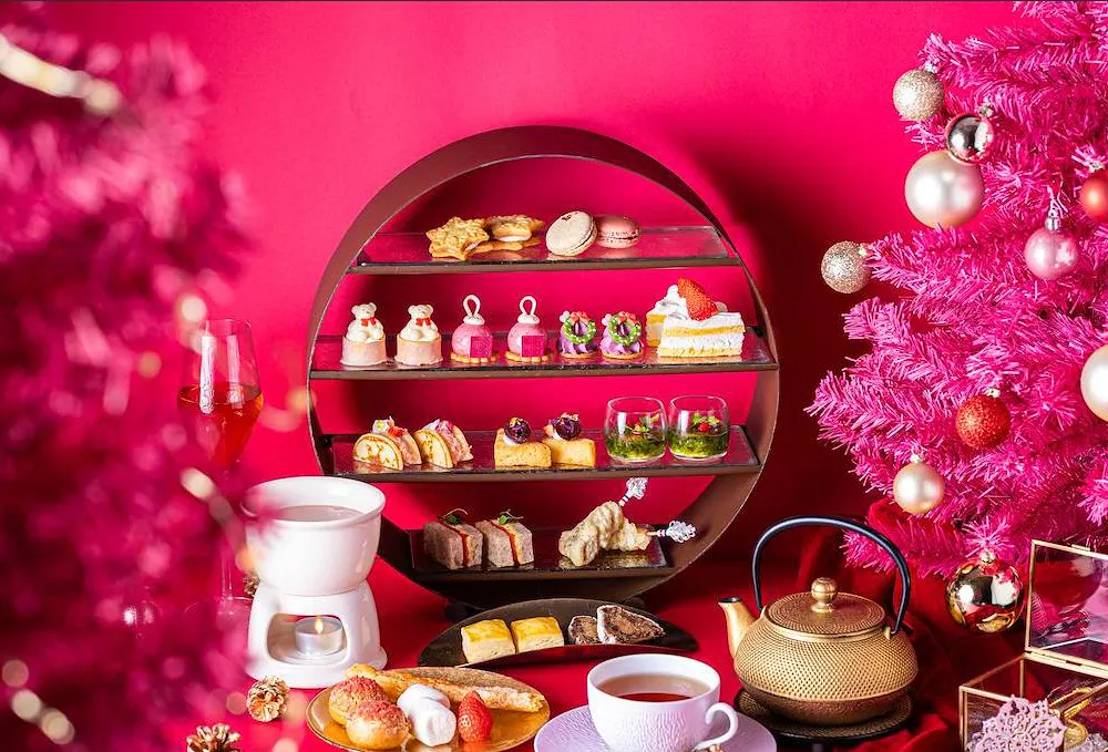 【FAUCHON Pink Afternoon Tea】 ~以FAUCHON粉色点缀的华丽圣诞节~