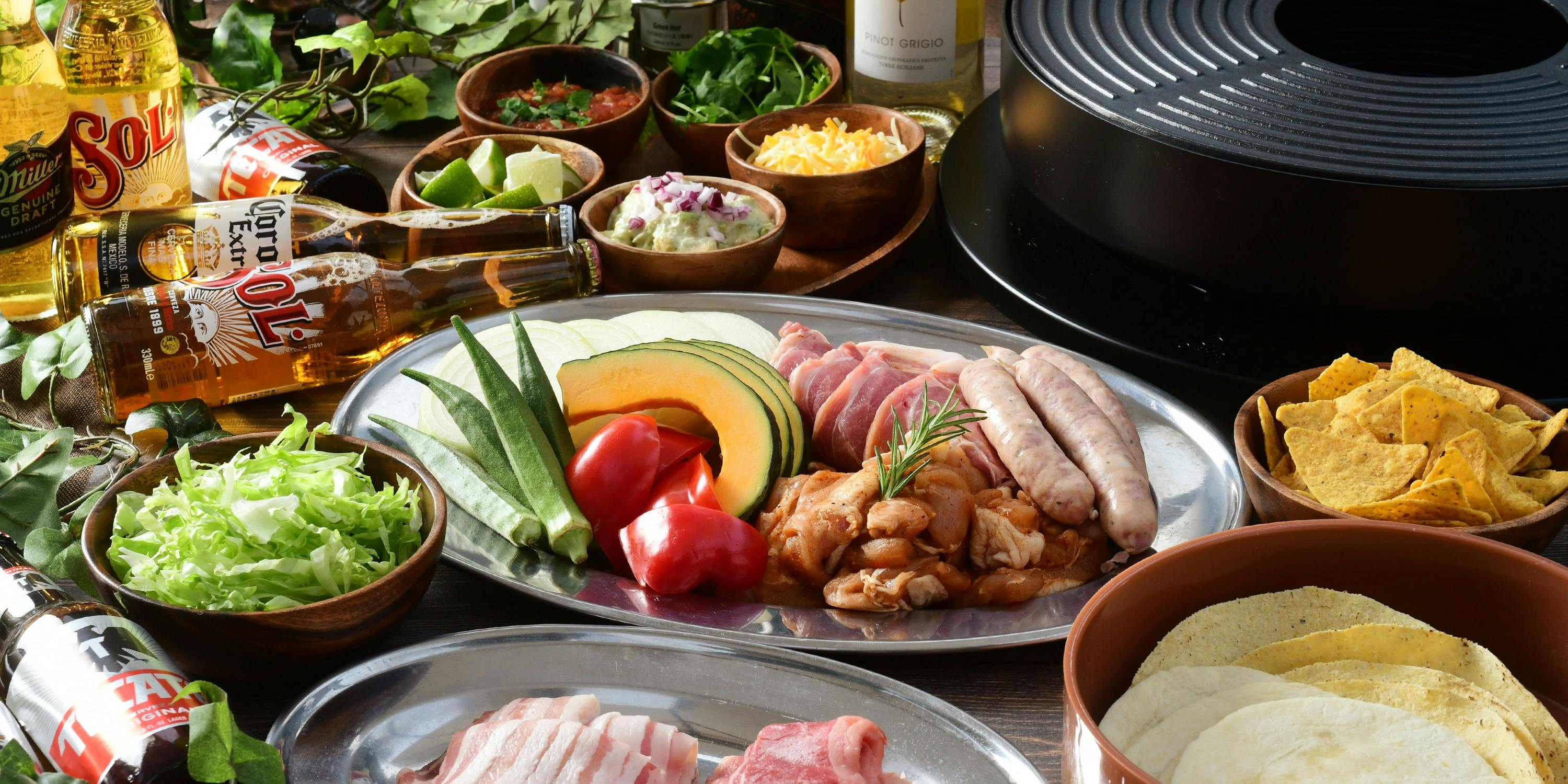 【150分飲み放題付】厳選食材でPremium BBQ plan