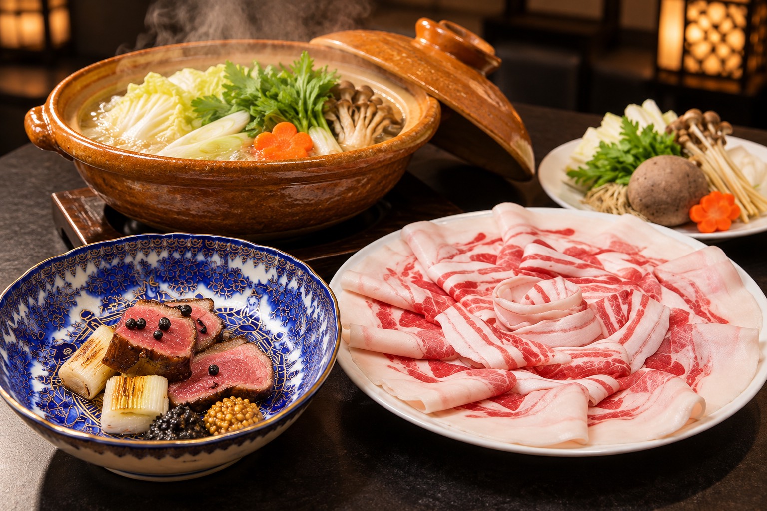 [Botan Hot Pot and Charcoal-Grilled Duck Winter Kaiseki] Limited availability from December 1 to January 20