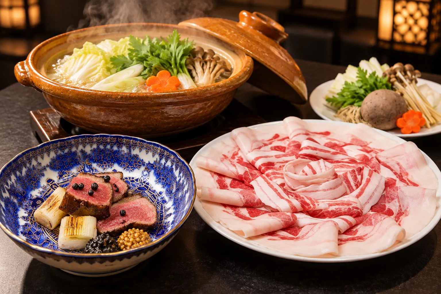 [Botan Hot Pot and Charcoal-Grilled Duck Winter Kaiseki] Limited availability from December 1 to January 20