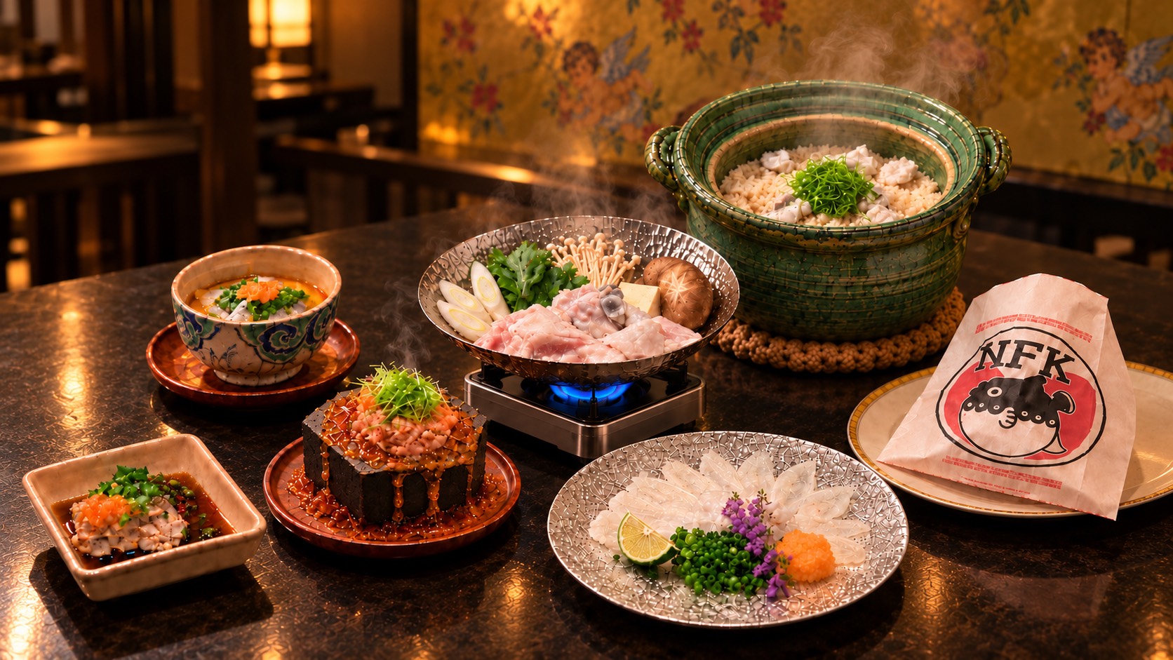 [Fully-Coursed Pufferfish Menu] Available for a limited time from November 1 to December 23