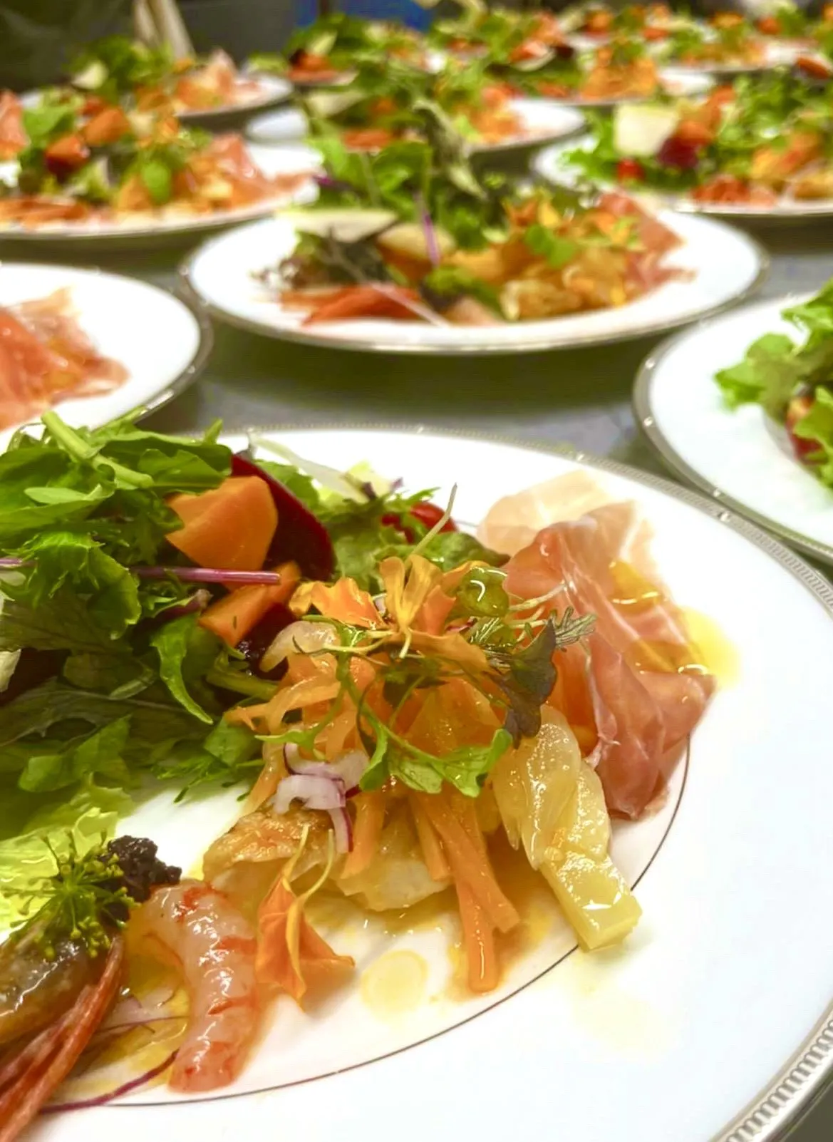 可以享受鬆軟生火腿的 Felice 套餐