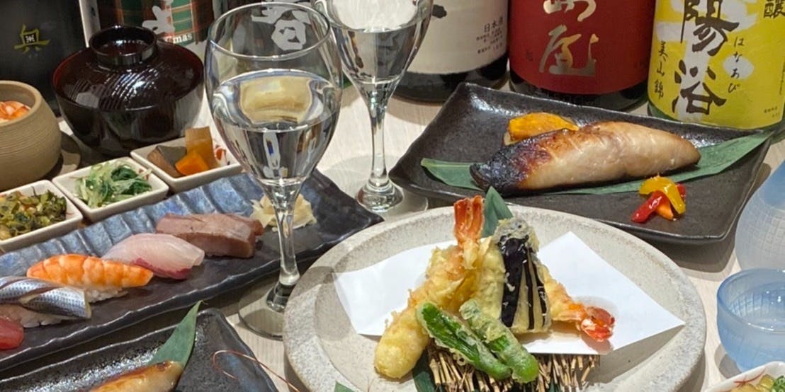 【Omakase 80 Course】This includes a total of 10 dishes such as sashimi, grilled dishes, fried dishes, and sushi.