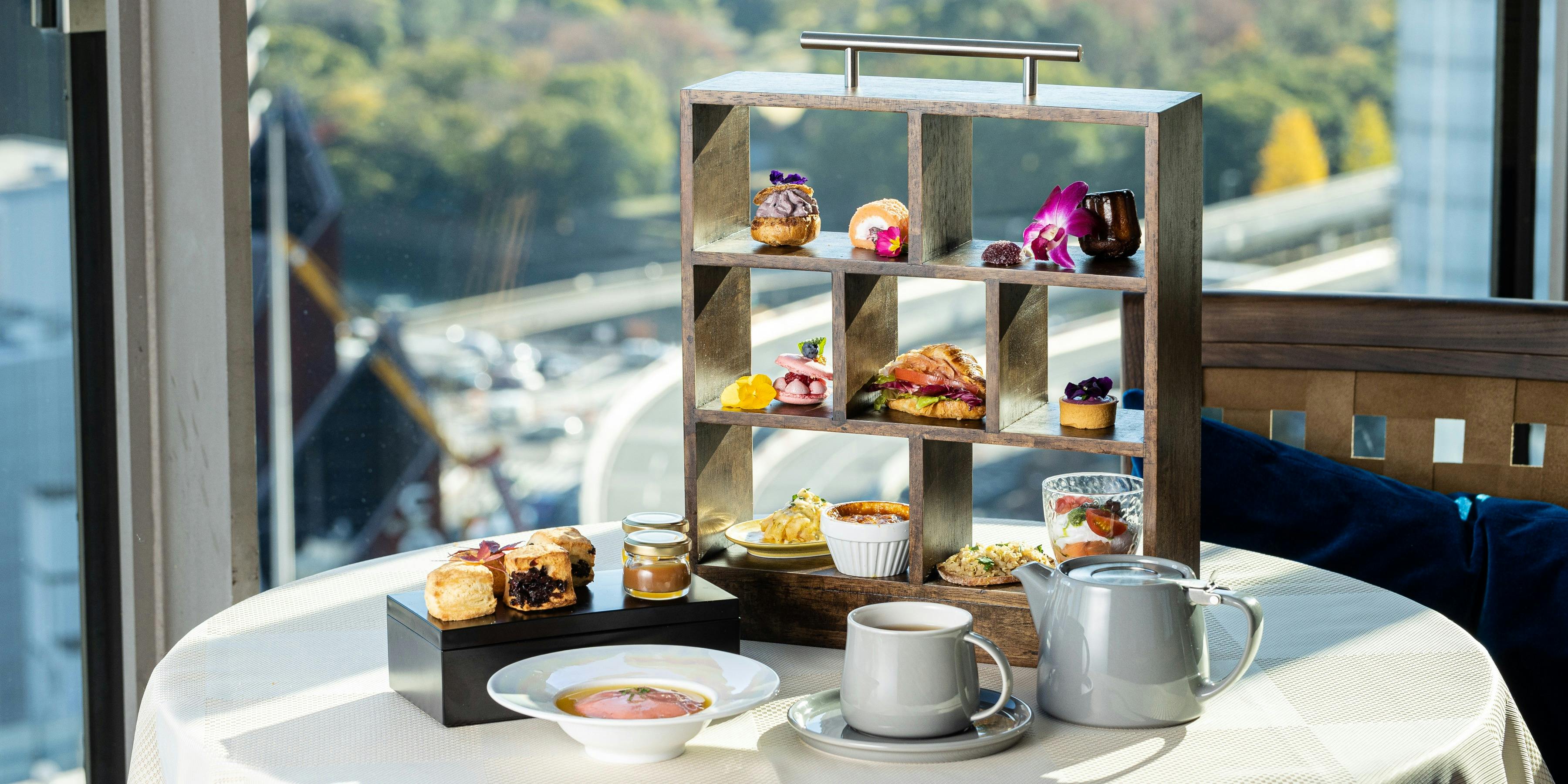 Autumn Afternoon Tea - Japanese Chestnut and Sweet Potato Tea Set