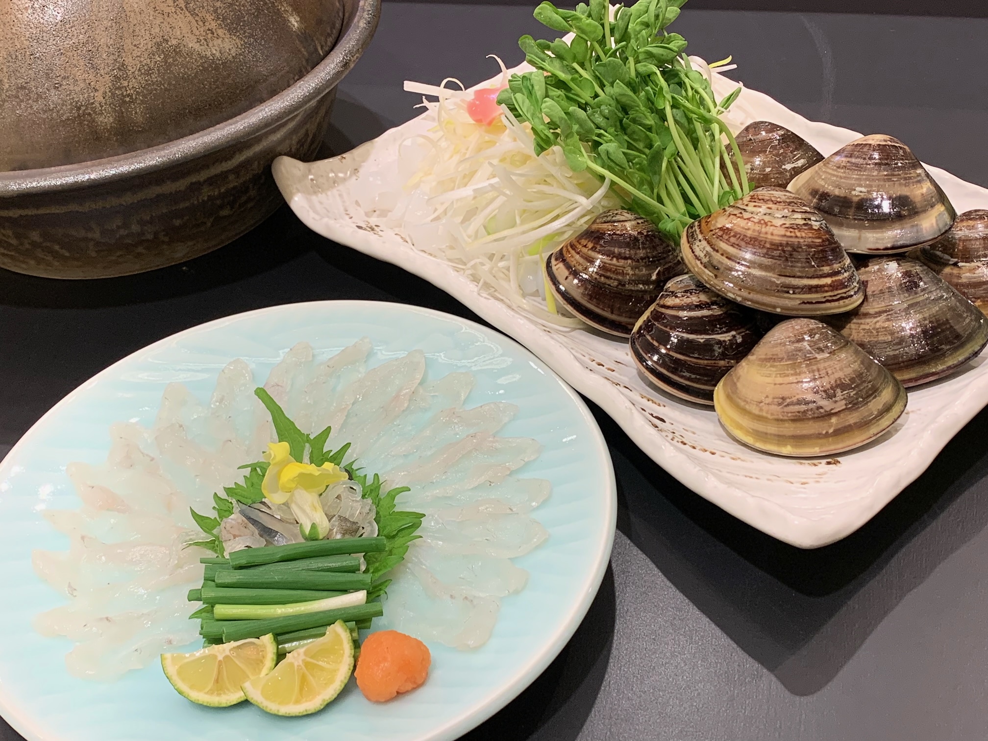 【～椿～虎河豚与蛤蜊火锅】蛤蜊和虎河豚火锅（1月2月限定）