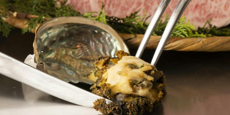 A5 Specially Selected Black Wagyu Beef Steak Pair Set with Live Abalone Steak for Two