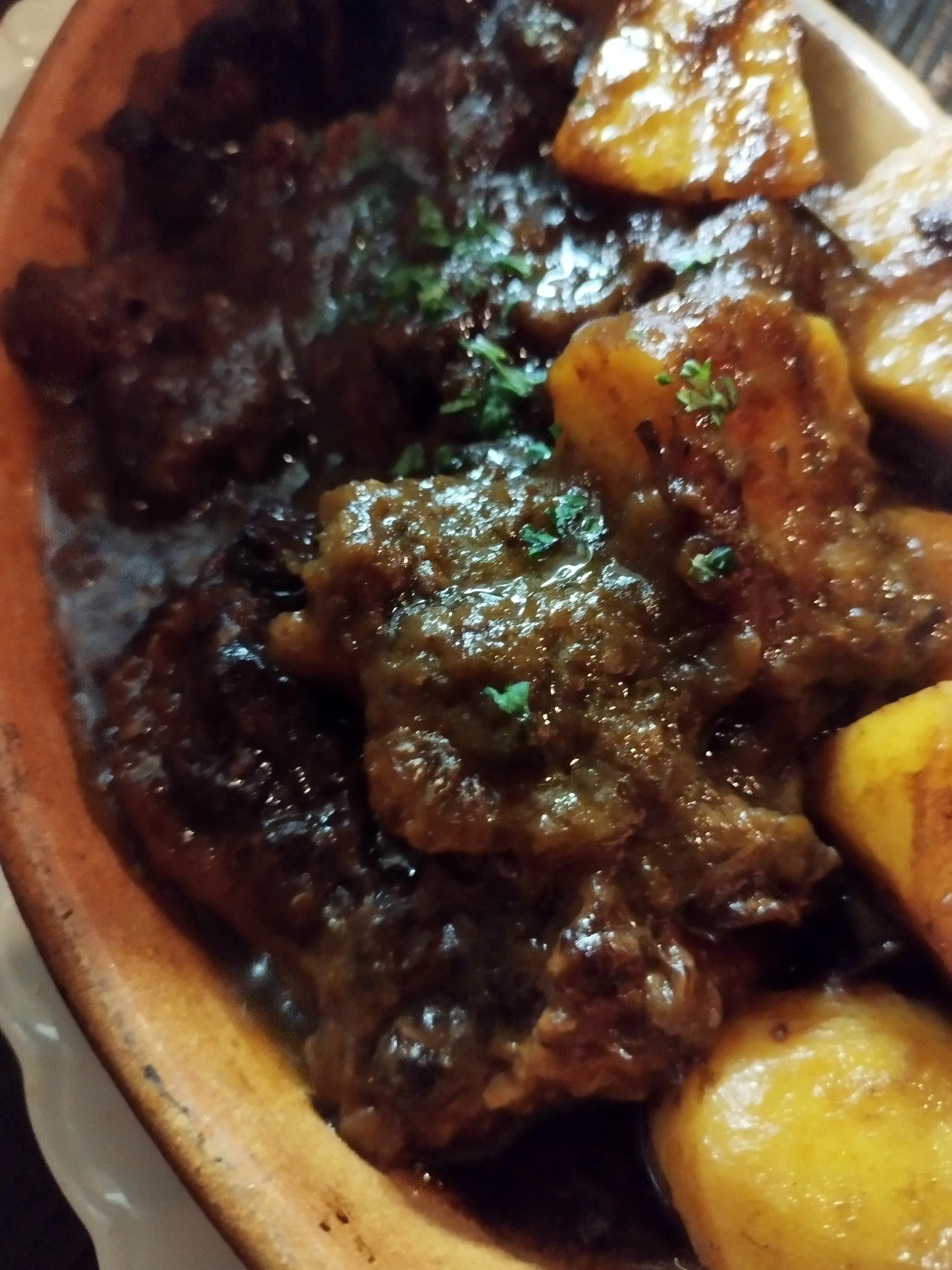 Omakase tapas, braised oxtail, and course with paella