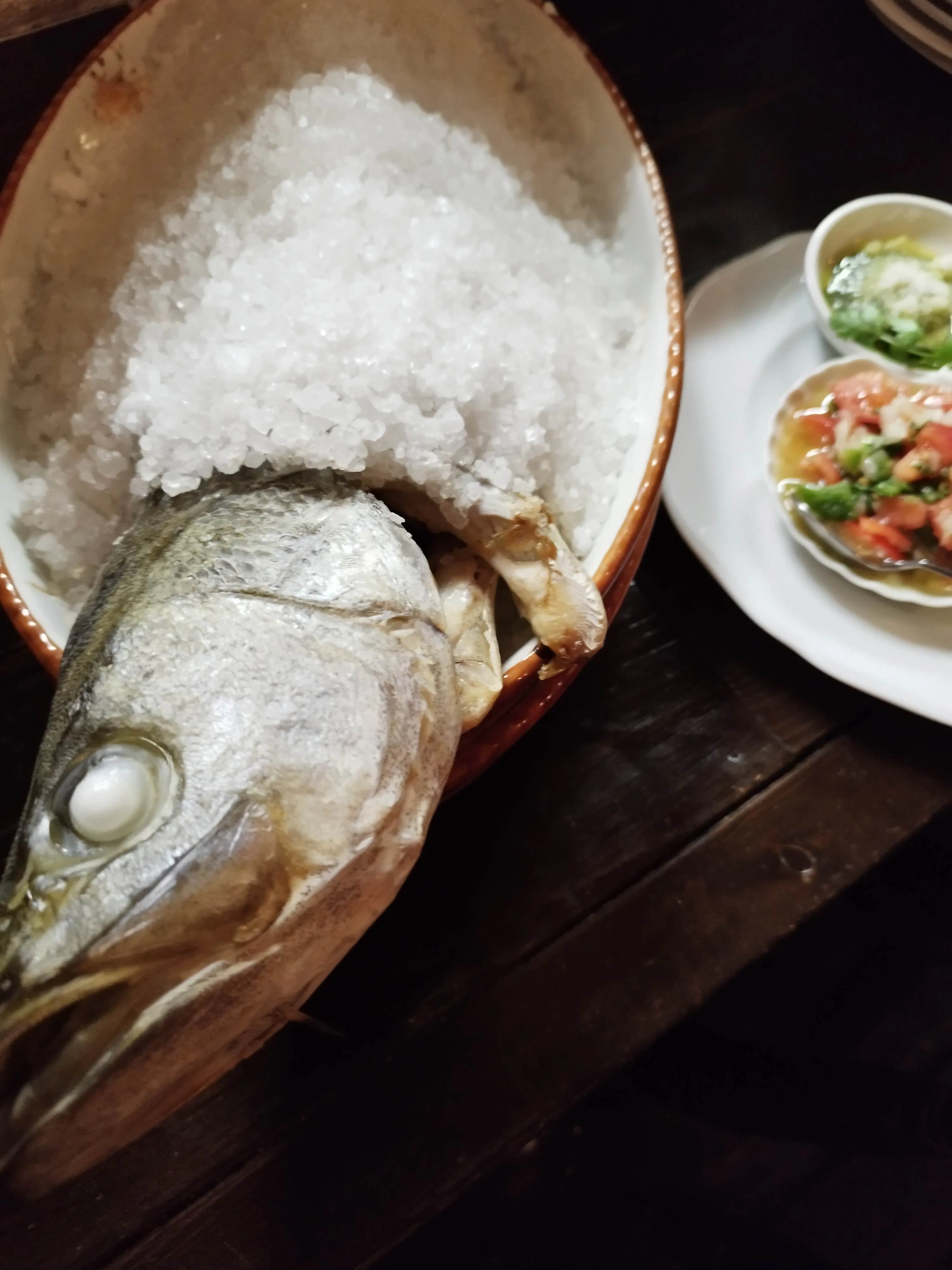 4 Chef's Choice Tapas, Fresh Fish Wrapped in Rock Salt, Meat Dish, Paella