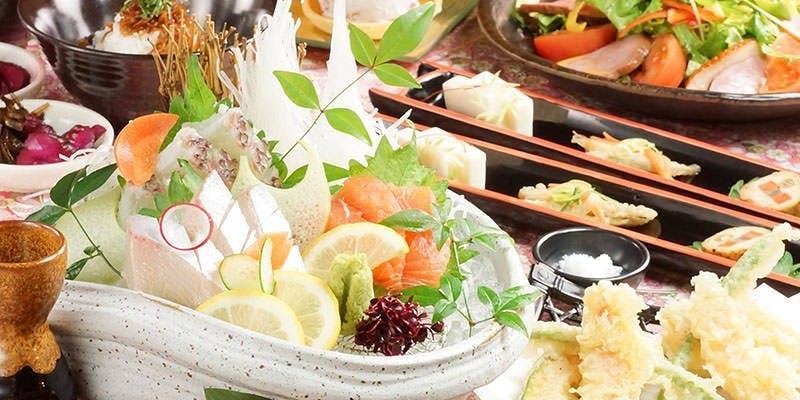 【音戸～おんど～】前菜、造里、焼物、揚物、甘味など全7品