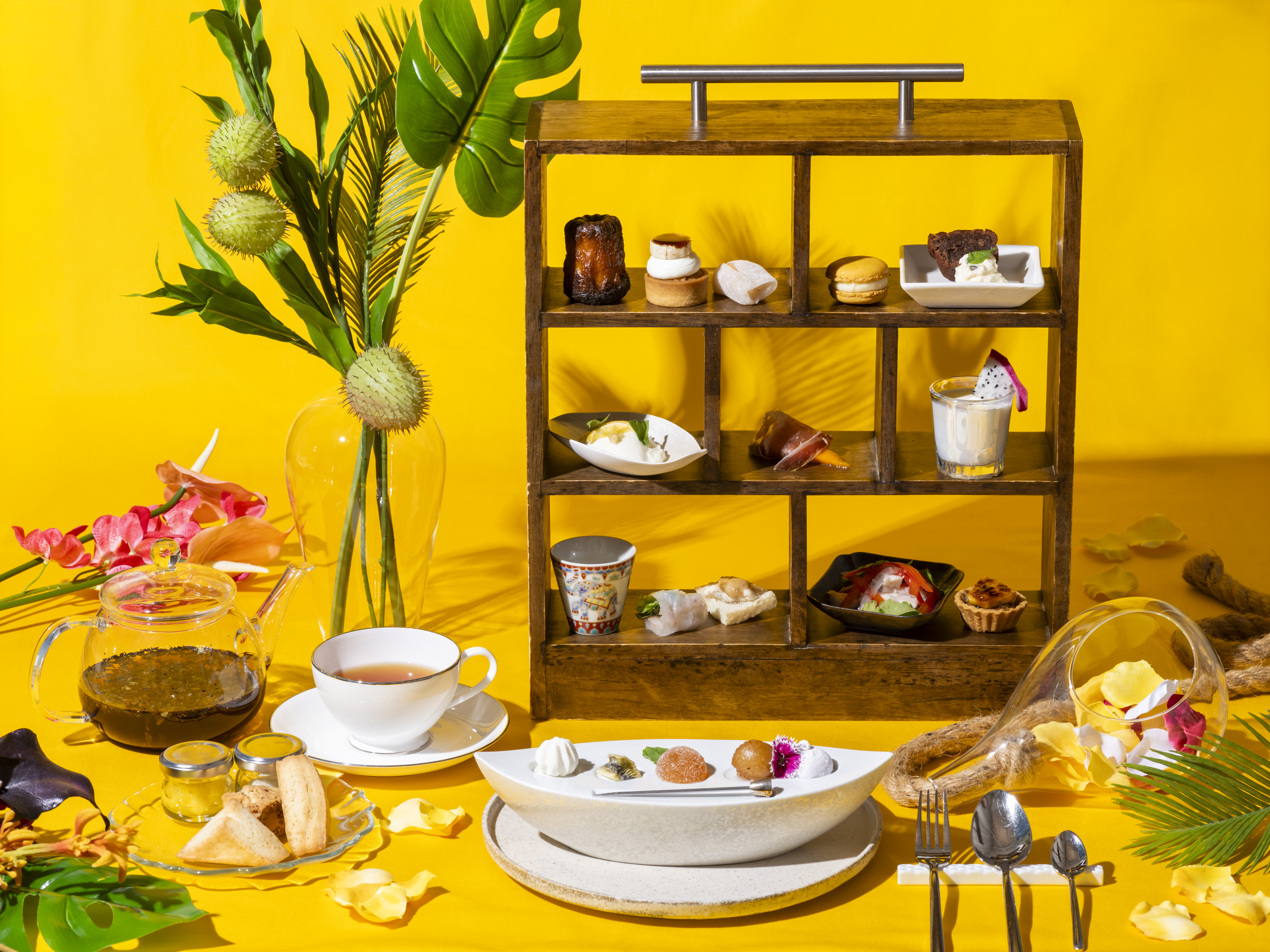 Exotic Afternoon Tea Featuring Summer Fruits