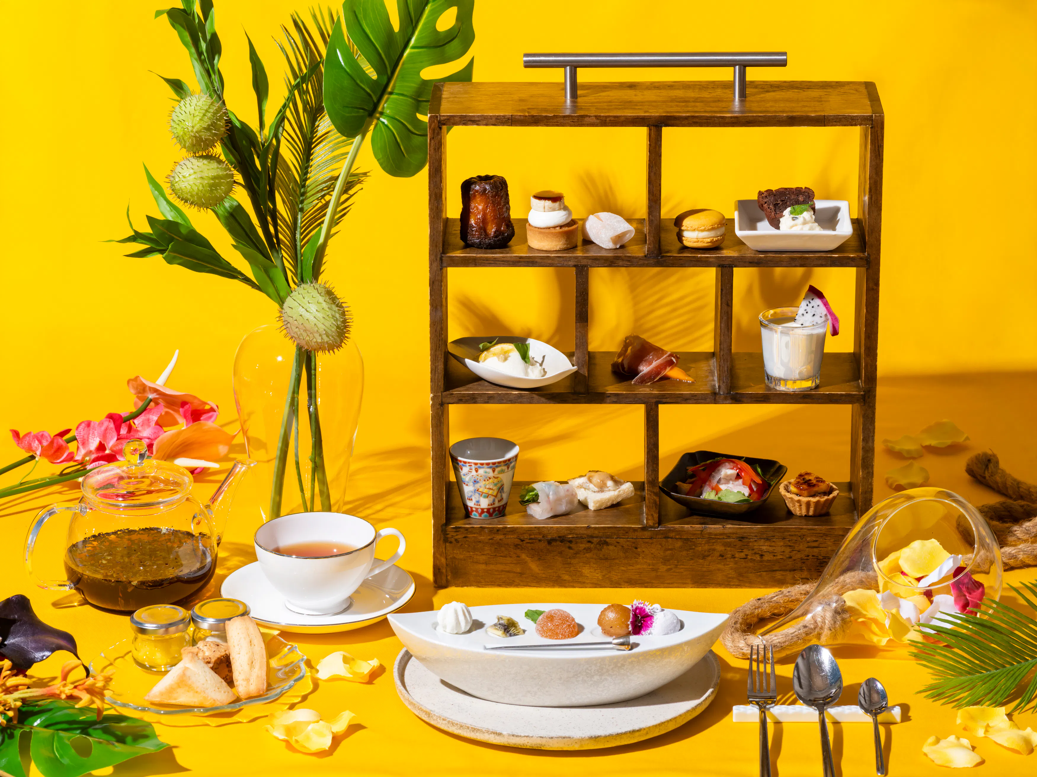 Exotic Afternoon Tea Featuring Summer Fruits