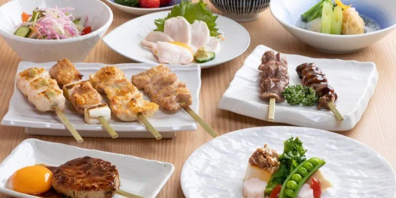 【要前日予約】店主こだわりの肉や海鮮の串焼きが堪能できる香肴串焼コース