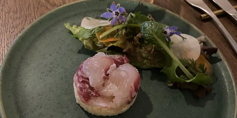 【Aコース】冷前菜、温前菜、メイン料理、デザートなど全5品