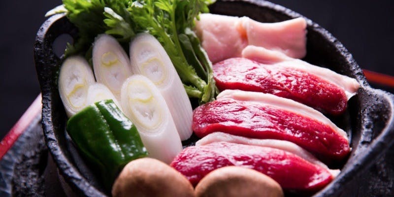 河内鴨鍋と天麩羅コース