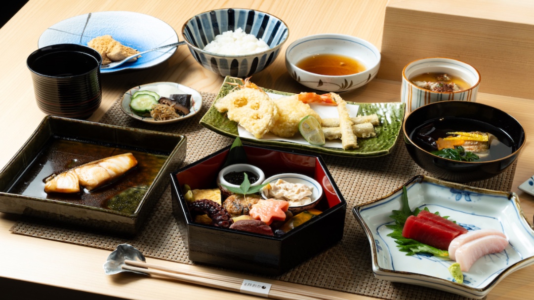 [Chef’s Selection] Sashimi, assorted appetizers, tempura, simmered fish, rice, dessert, and 6 dishes in total