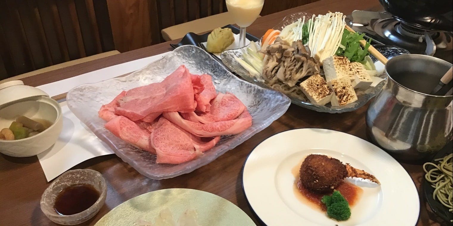 【미야자키 소 스키야키 코스】