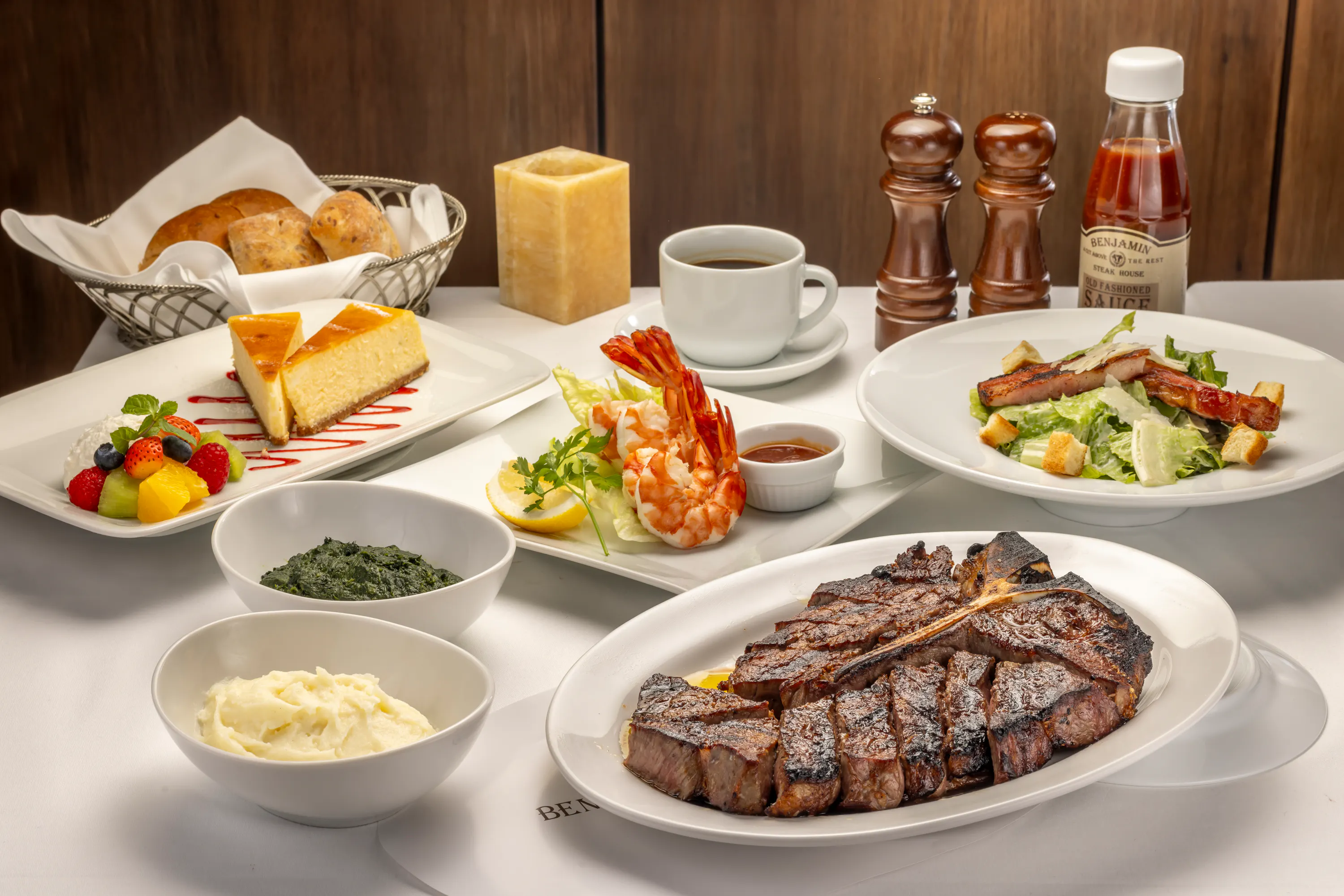 晚餐】美国农业部一级认证T字牛排套餐- Benjamin 牛排屋KITTE大阪- ResReserve