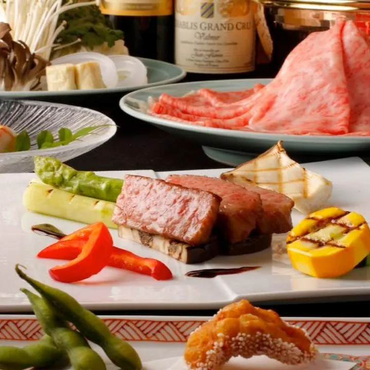 Omi Beef Tasting Course + Sukiyaki (Loin 120g)