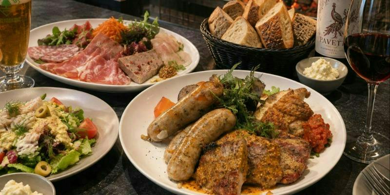 Standard【2時間飲み放題付き】薪火グリル肉盛りと自家製パン食べ放題のパーティープラン
