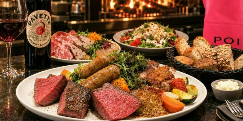 Premium [Includes 2 Hours of All-You-Can-Drink] Sendai Beef Wood-Fired Grill Meat Platter and All-You-Can-Eat House-Made Bread *Includes Bread to Take Home