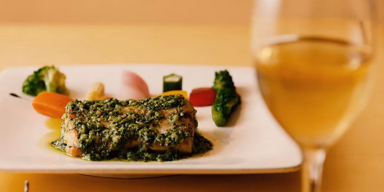 menu B 選べるメイン【築地からのお魚料理orこだわりのお肉料理】