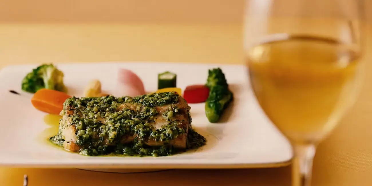 menu B 選べるメイン【築地からのお魚料理orこだわりのお肉料理】