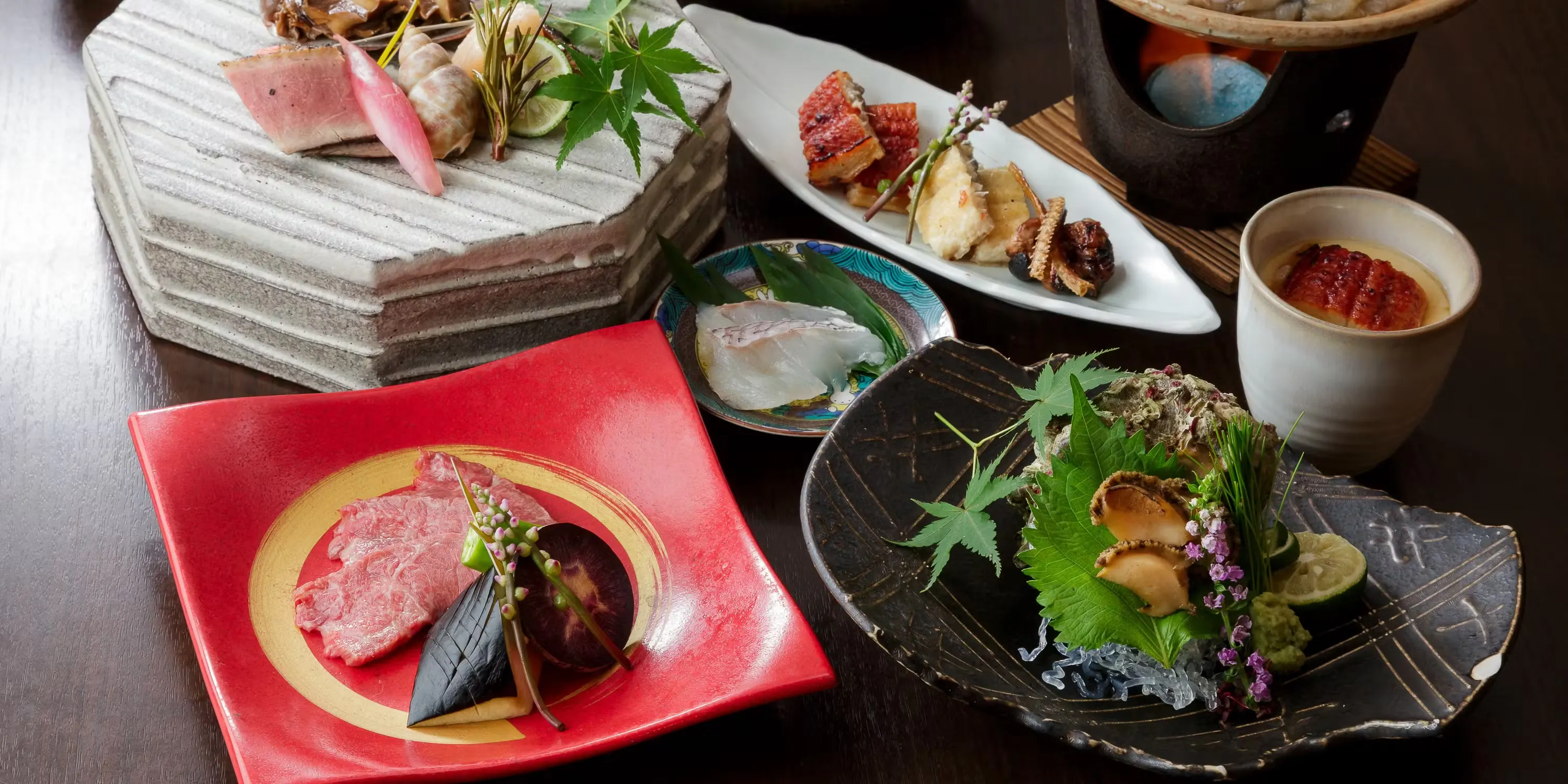 [Kandagawa Course] Eel Tasting & Japanese Kaiseki with 10 Dishes, including Beef Steak