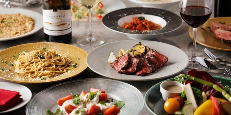 【女子会コース】有機野菜のバーニャカウダや鶏もも肉の香草焼き等6皿 ※日～木曜限定
