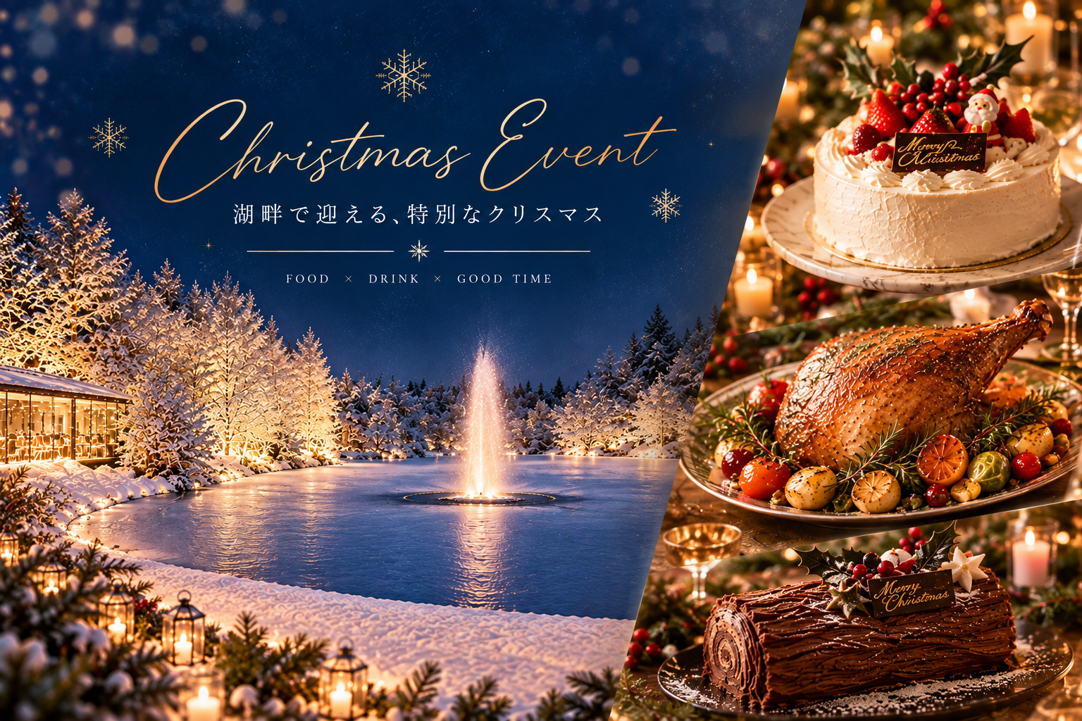 ＊12/13・19・20限定＊MERRY CHRISTMAS MARKET！～食べて、飲んで、楽しむクリスマスビュッフェ～