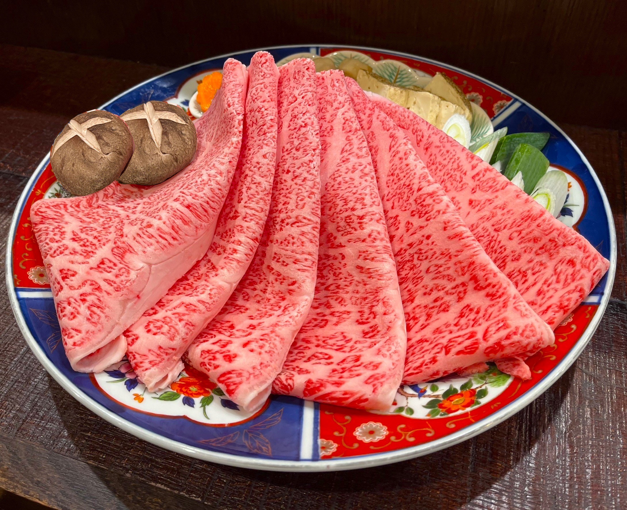 【京风寿喜烧：松】A5黑毛和牛沙朗寿喜烧等共5道菜品